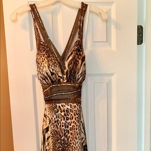 Leopard Print Prom Dress